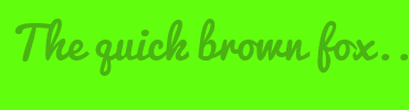 Image with Font Color 4AB312 and Background Color 61FF0D